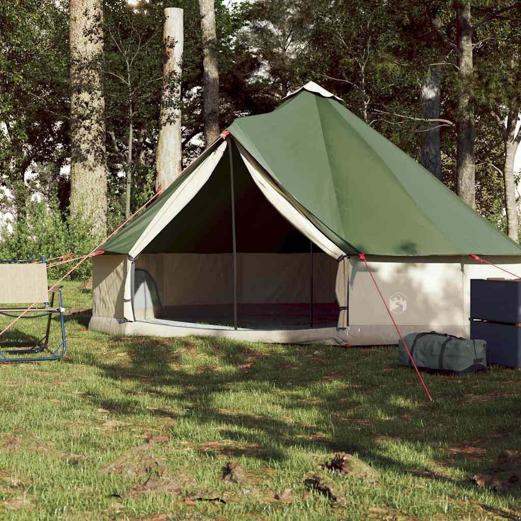 VidaXL Tipi-Zelt 6-Personen wasserdicht grün