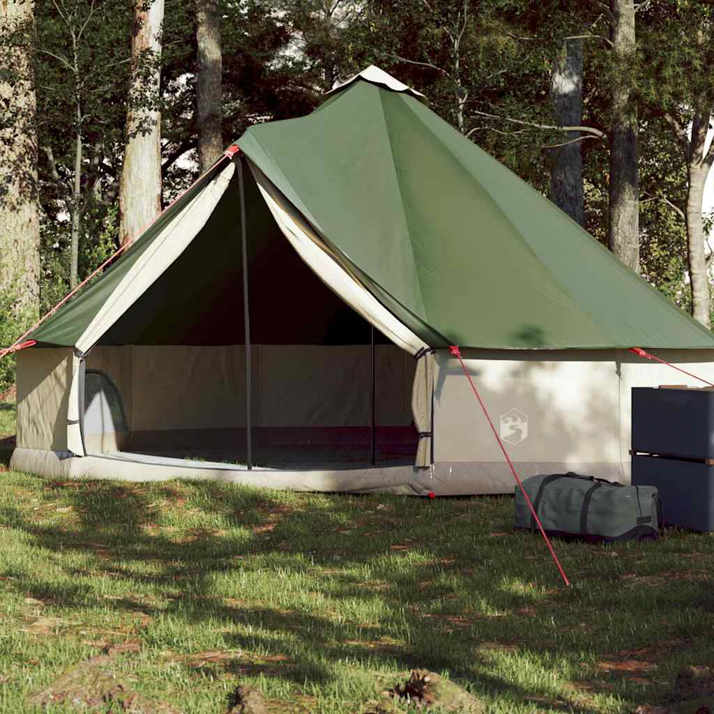VidaXL Tipi-Zelt 6-Personen wasserdicht grün
