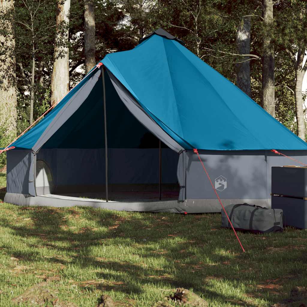 VidaXL Tipi-Zelt 6-Personen wasserdicht blau