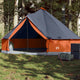 Vidaxl Tipi-Zelt 6-Personen wasserdicht grau und orange
