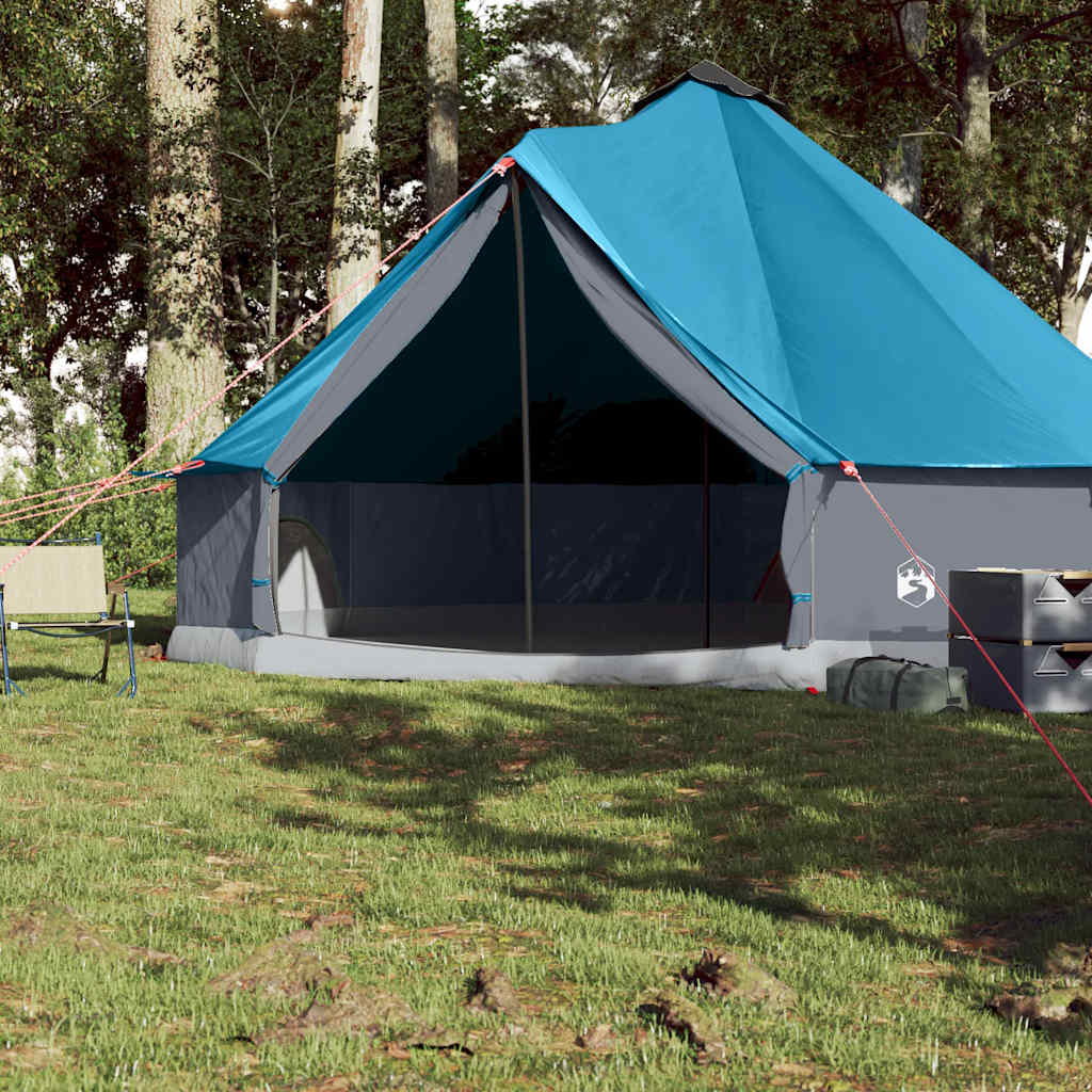 Vidaxl Tipi-Zelt für Familie 8 Personen wasserdicht blau