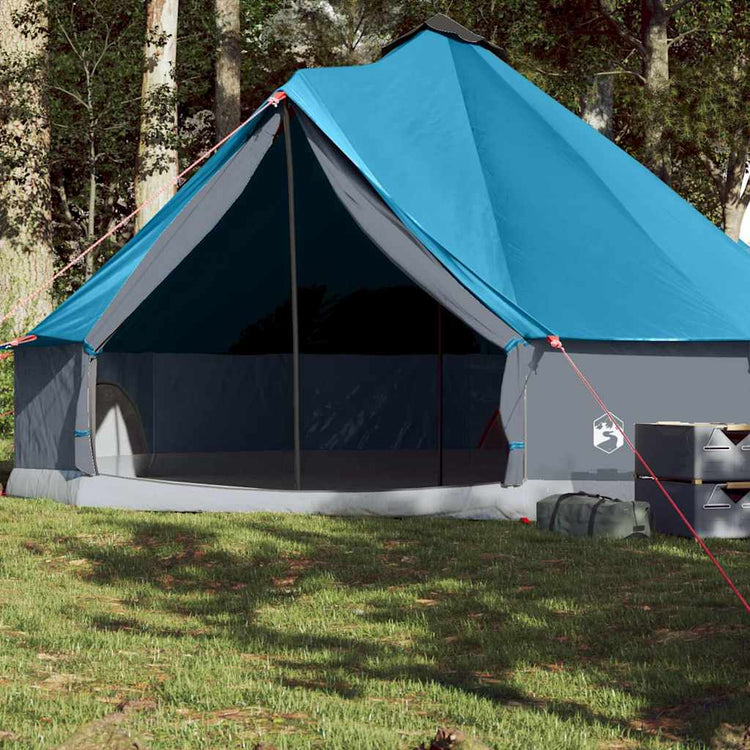 Vidaxl Tipi-Zelt für Familie 8 Personen wasserdicht blau