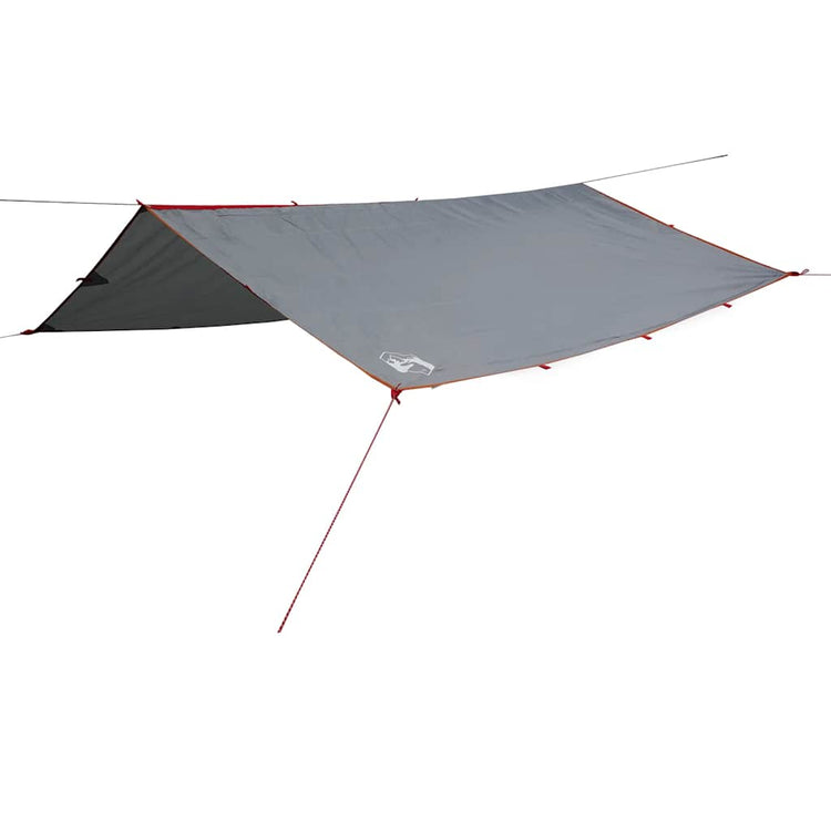 Vidaxl Camping Canvas wasserdicht 300x294 cm grau und orange
