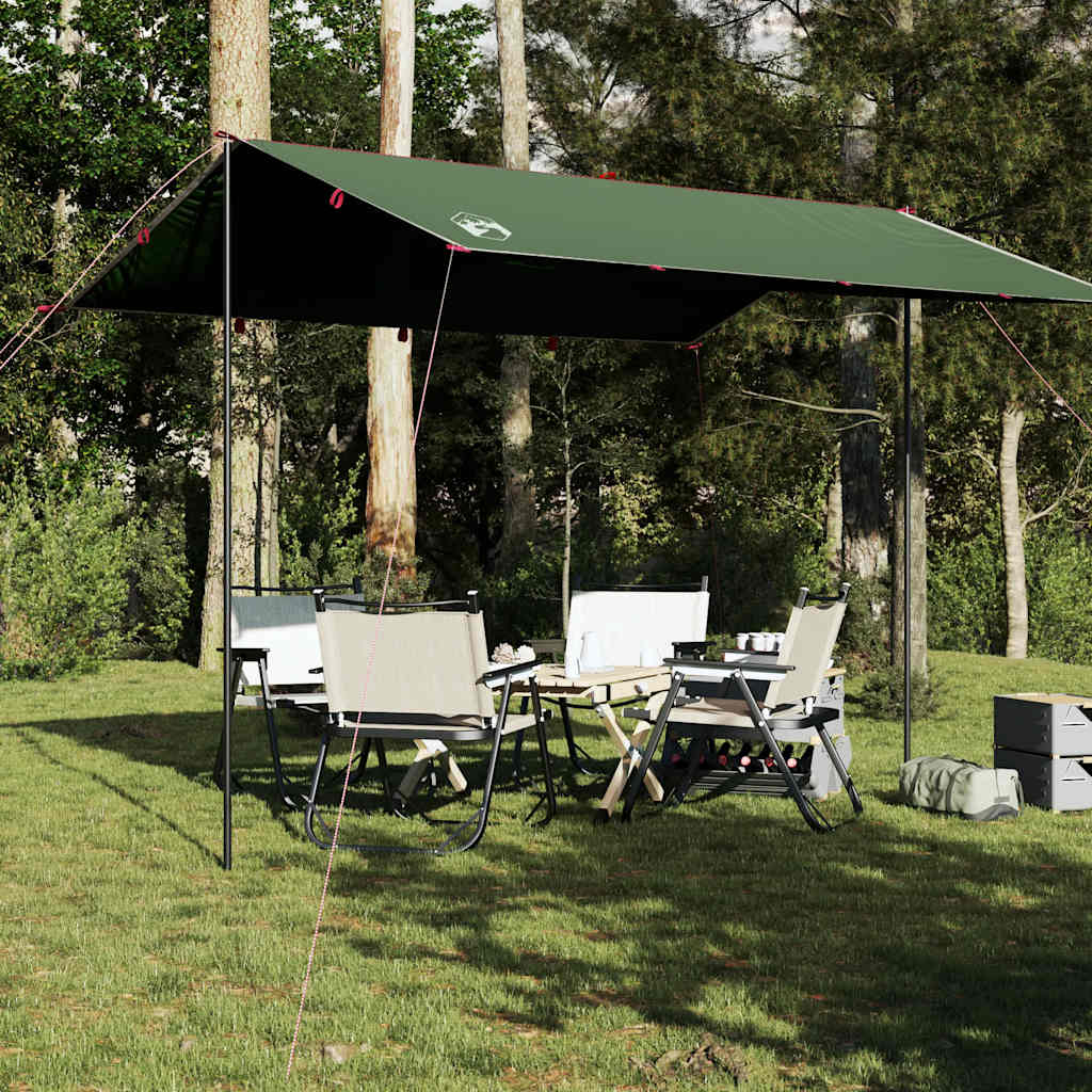 Vidaxl Camping -Baldachin wasserdicht 360x294 cm Grün