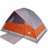 Vidaxl Dome Zelt 4-Personen wasserdichtes Grau und Orange