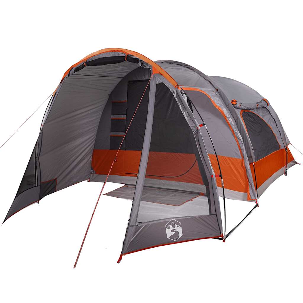 VidaXL Campingzelt 6-Personen wasserdicht grau