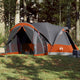 Vidaxl Tipi-Zelt für Familie 8 Personen, wasserdicht, Grau und Orange
