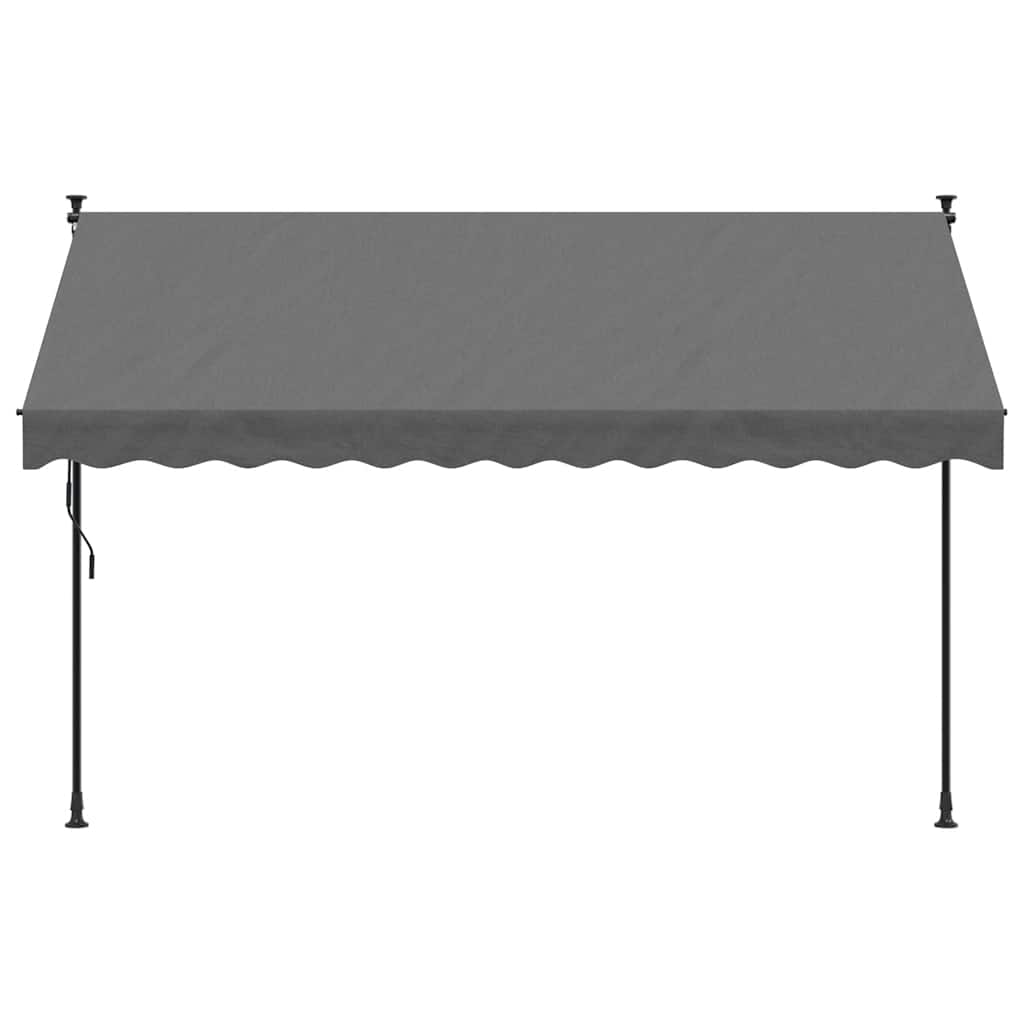 Vidaxx ausziehbare Markise 300x150 cm Stoff und Stahl Anthrazit