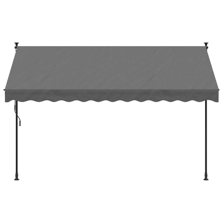 Vidaxx ausziehbare Markise 300x150 cm Stoff und Stahl Anthrazit