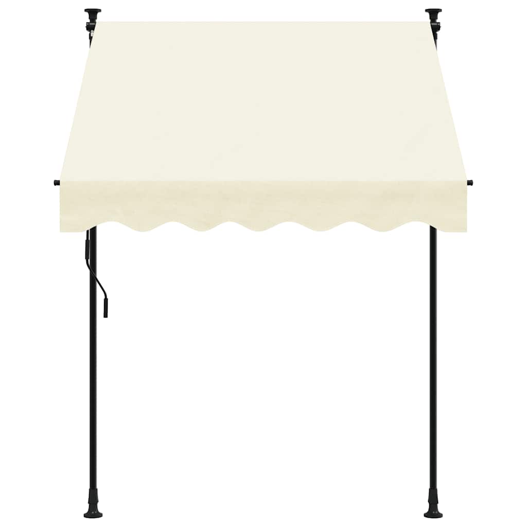 VIDAXL LAFEL Ausleitbar 150x150 cm Stoff und Stahlcreme -Verschärft