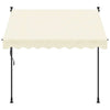 VIDAXL LUIFEL Ausleitbar 250x150 cm Stoff und Stahlcreme