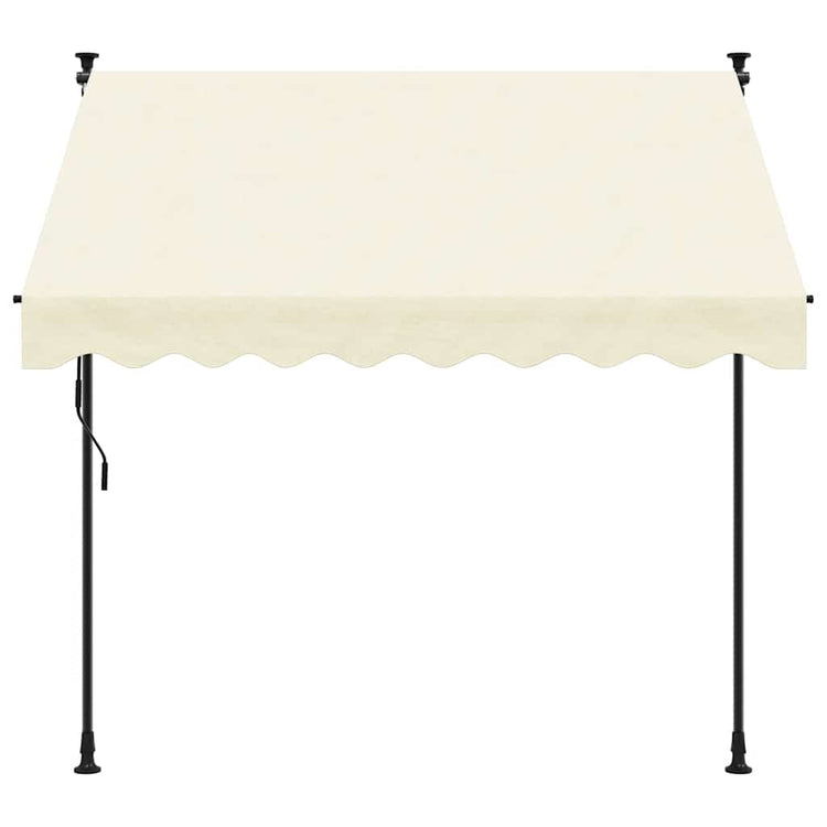 VIDAXL LUIFEL Ausleitbar 250x150 cm Stoff und Stahlcreme