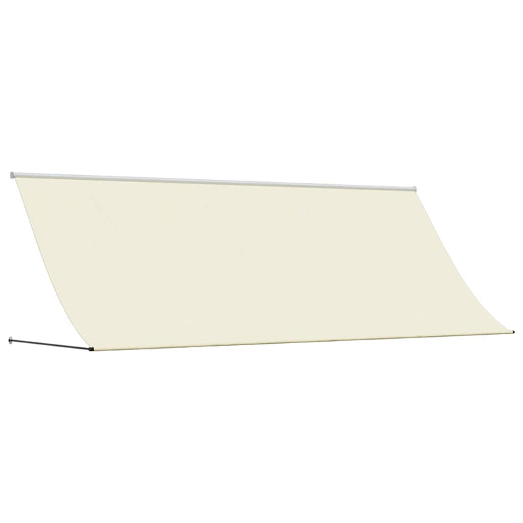VIDAXL LAFEL Ausleitbar 400x150 cm Stoff und Stahlcreme -gelöscht