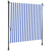 Vidaxl Roller Blind für Außen 200x270 cm Stoff und Stahlblau und Weiß
