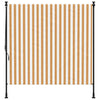 Vidaxl Roller Blind für Außen 150x270 cm Stoff und Stahlorange und Weiß