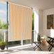 Vidaxl Roller Blind für Außen 150x270 cm Stoff und Stahlorange und Weiß