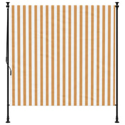 Vidaxl Roller Blind für äußere 200x270 cm Stoff und Stahlorange und Weiß - afbeelding 3