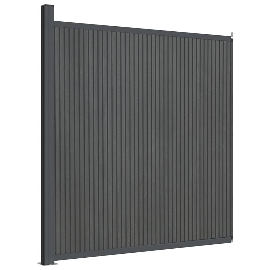 Vidaxl -Zauntafel 173x186 cm HKC Grau