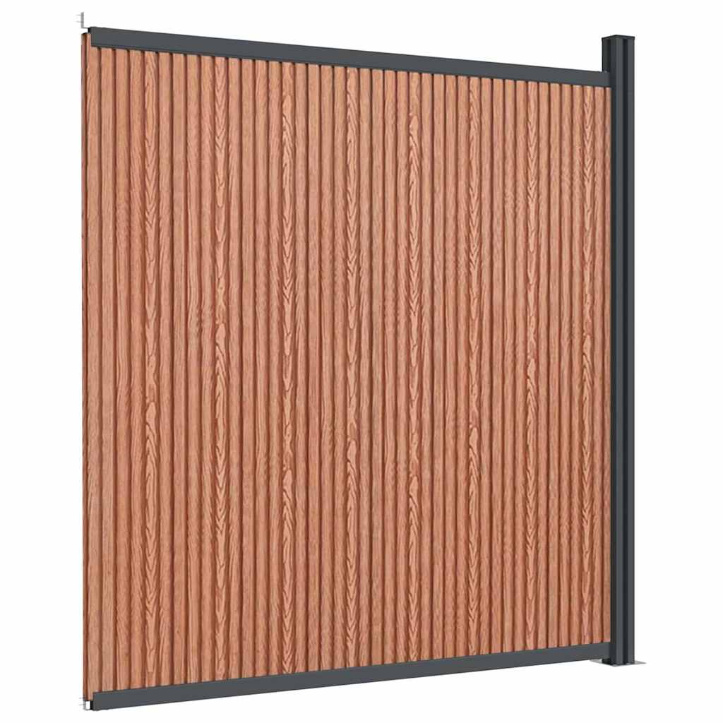 Vidaxxl Zaunelement 173x186 cm hkc braun
