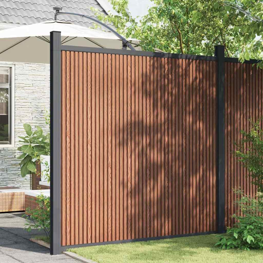 Vidaxxl Zaunelement 173x186 cm hkc braun