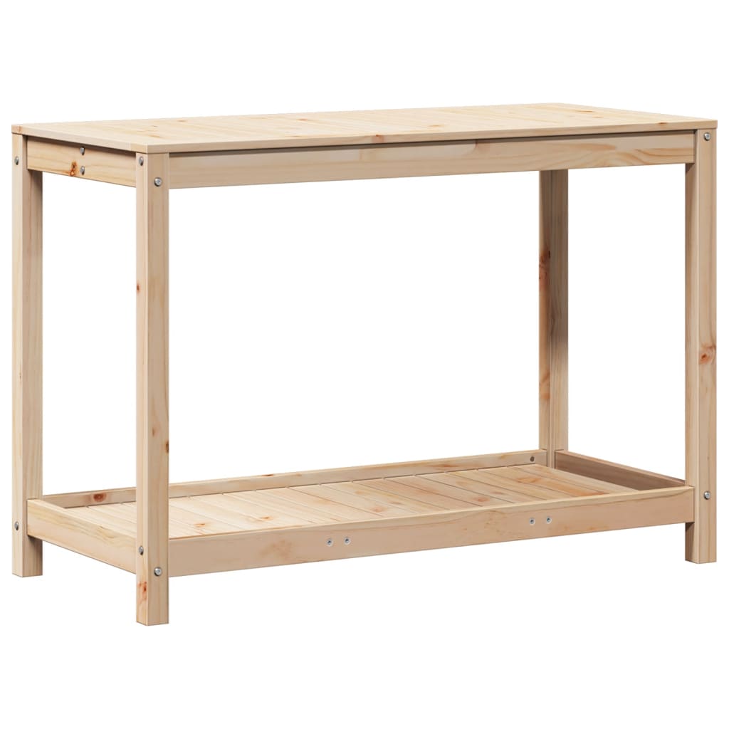 Vidaxl Botto Table mit Regal 108x50x75 cm Festkiefer