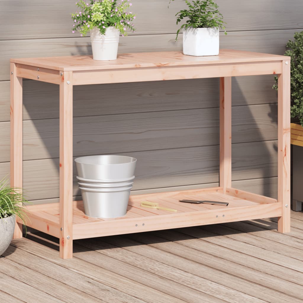 Vidaxl Botto Table mit Regal 108x50x75 cm Solid Douglashout