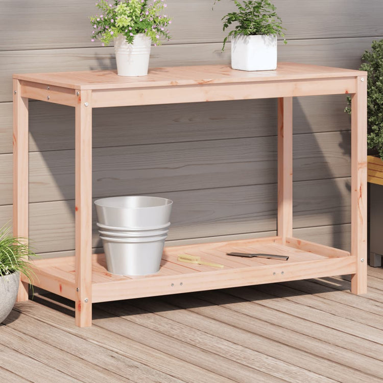 Vidaxl Botto Table mit Regal 108x50x75 cm Solid Douglashout