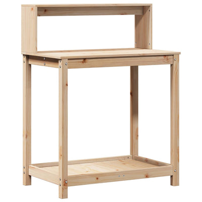 Vidaxl Botto -Tabelle mit Regalen 82.5 x 50 x 109,5 cm Festkiefer