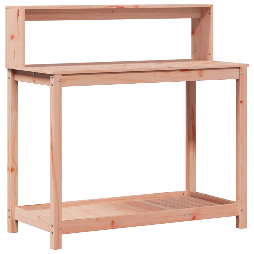 Vidaxl Botton Table mit Regalen 108x50x109.5 cm Solid Douglashout
