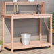 Vidaxl Botton Table mit Regalen 108x50x109.5 cm Solid Douglashout