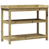 Vidaxx Pflanztisch mit Regalen 108x45x86,5 cm aus imprägniertem Holz