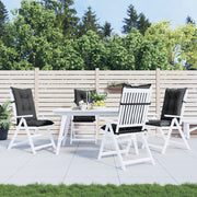 VIDAXL -Stuhlkissen 4 ST High Rücken 120x50x7 cm Stoff gemischt Anthrazit - afbeelding 3
