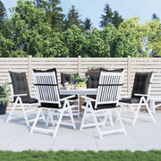 VIDAXL -Stuhlkissen 6 ST High Rücken 120x50x7 cm Stoff gemischt Anthrazit - afbeelding 3