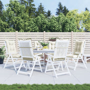 VIDAXL -Stuhlkissen 6 ST High Rücken 120 x 50 x 7 cm Mischcreme Mischcreme - afbeelding 3