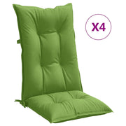 VIDAXL -Stuhlkissen 4 ST High Rücken 120x50x7 cm Stoff gemischt grün - afbeelding 2