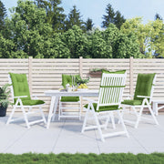 VIDAXL -Stuhlkissen 4 ST High Rücken 120x50x7 cm Stoff gemischt grün - afbeelding 3