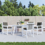 Vidaxl -Stuhlkissen 4 Stcs Low Rücken 100x50x7 cm Stoff Dunkelgrau - afbeelding 3