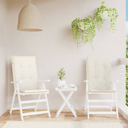 VIDAXL -Stuhlkissen 2 ST High Rücken 120 x 50 x 4 cm Mischcreme Mischcreme - afbeelding 3