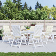 VIDAXL -Stuhlkissen 6 ST High Rücken 120 x 50 x 4 cm Mischcreme Mischcreme - afbeelding 3