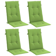 VIDAXL -Stuhlkissen 4 ST High Rücken 120 x 50 x 4 cm Stoff gemischt grün - afbeelding 3
