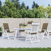 VIDAXL -Stuhlkissen 4 ST High Rücken 120x50x4 cm Stoff gemischt Taupe - afbeelding 3