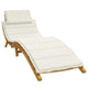 Vidaxl Lounger Kissen 186x58x3 cm Stoff gemischt creme -geläutet