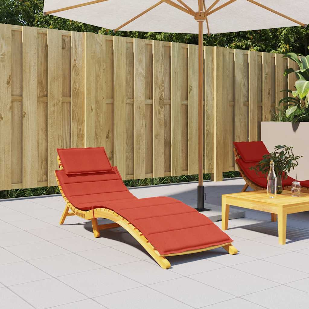 Vidaxl Lounge -Kissen 186x58x3 cm Stoff gemischt rot