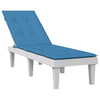VIDAXL -Terrassenstuhlkissen (75+105) x50x3 cm Stoff gemischt blau
