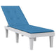 VIDAXL -Terrassenstuhlkissen (75+105) x50x3 cm Stoff gemischt blau