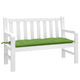 Vidaxl Gartenbank Kissen 120x50x7 cm Stoff gemischt grün