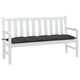 Vidaxl Garden Bench Kissen 150x50x7 cm Stoff gemischt Anthrazit -geläutet