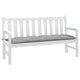 Vidaxl Gartenbank Kissen 150x50x7 cm Stoff gemischt hellgrau