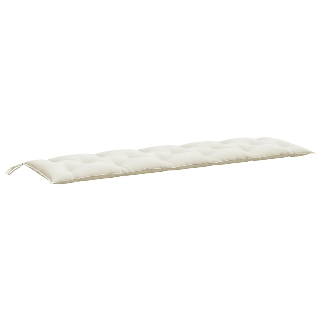 Vidaxl Garden Bench Kissen 180x50x7 cm Stoff gemischt creme -gelenkt