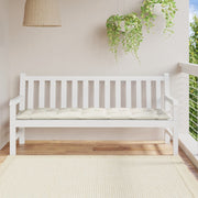 Vidaxl Garden Bench Kissen 180x50x7 cm Stoff gemischt creme -gelenkt - afbeelding 3